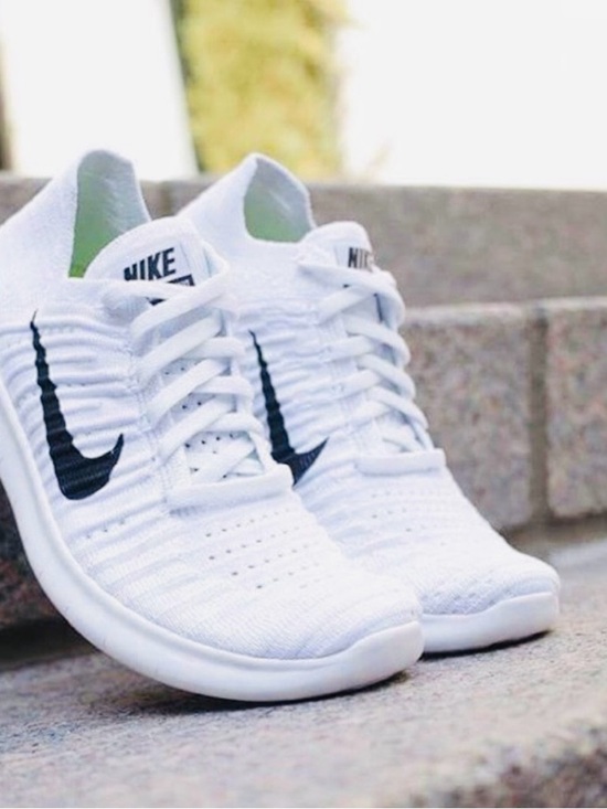 Nike Other - Nike Men’s Free RN Flyknit 2018 Running Training Shoes White Black size 10